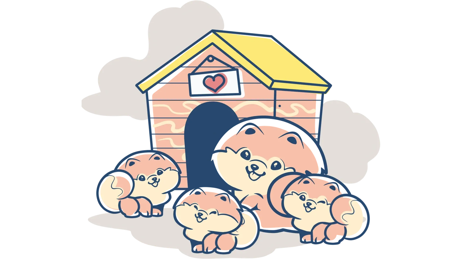 Allevatore che accarezza Pomerania, simbolo della scelta consapevole di un allevamento etico e di qualità.