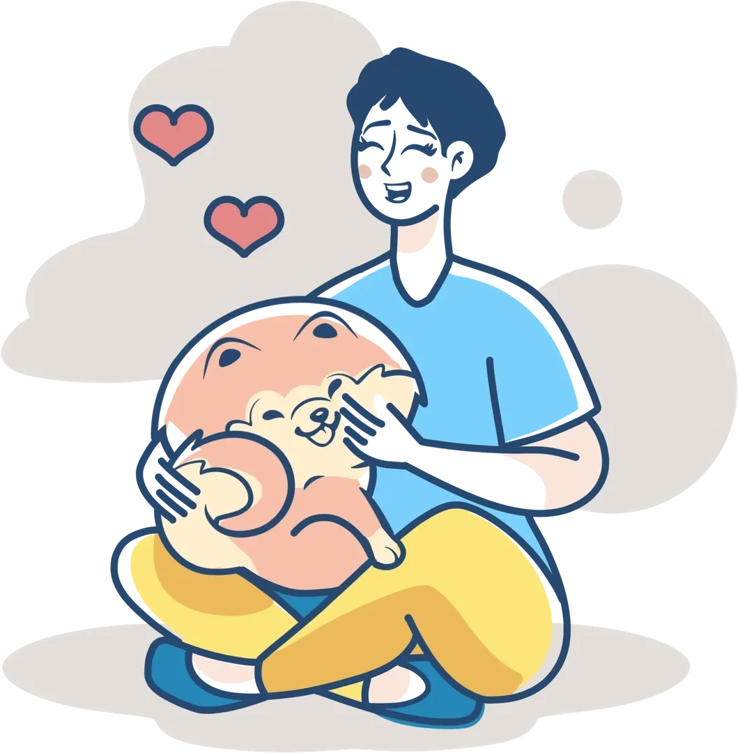 A Pomeranian with a thick, lustrous coat being brushed, symbolising the daily care and meticulous management of the breed.