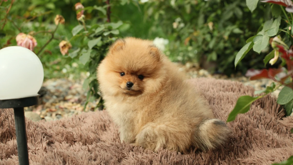 Momento di gioco e relax per un Pomerania nella nostra pensione a Roma